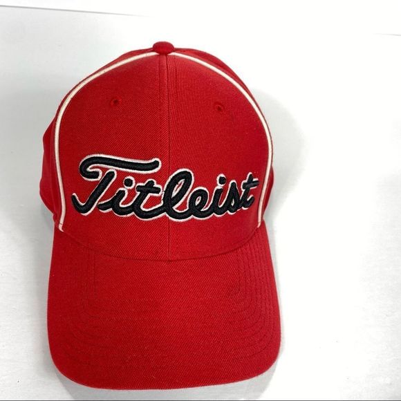 Titleist | Accessories | Titleistgolfflex Rim Hat Sm Red | Poshmark
